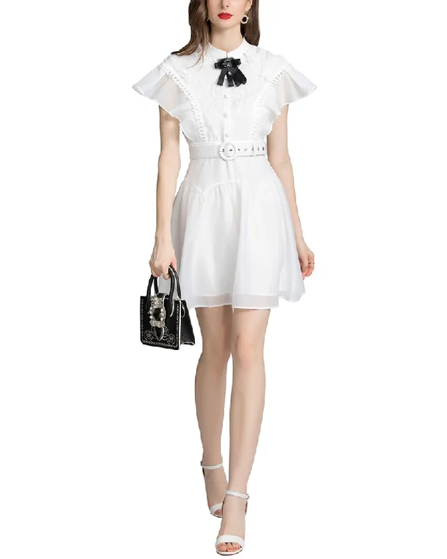 Elegant Ensemble BURRYCO Cap Sleeve Mini Dress