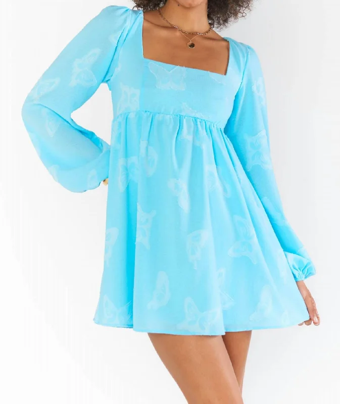 Fashion Forward Marianna Mini Dress In Blue