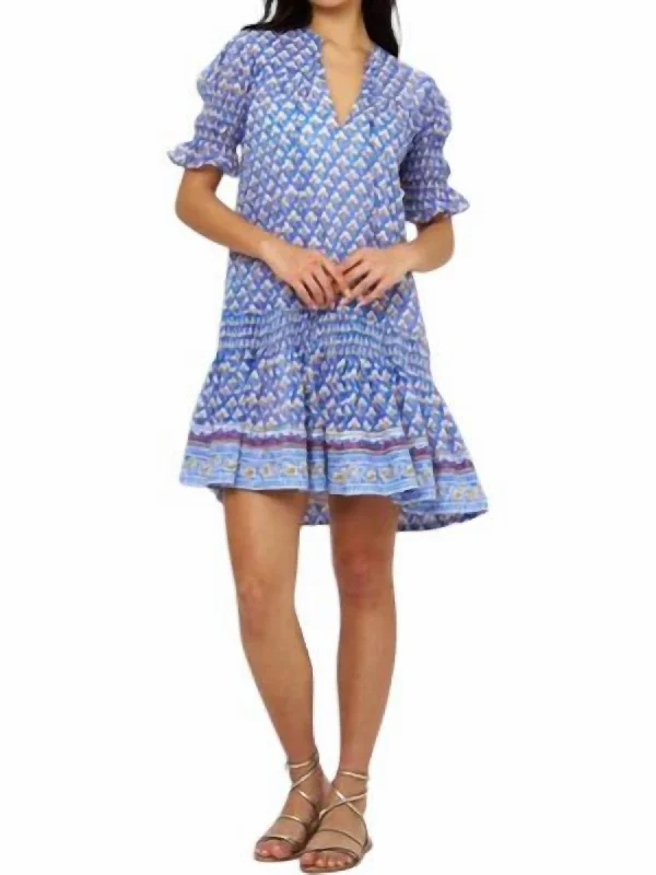 Contemporary Chic Smocked Drop Mini Dress In Clover