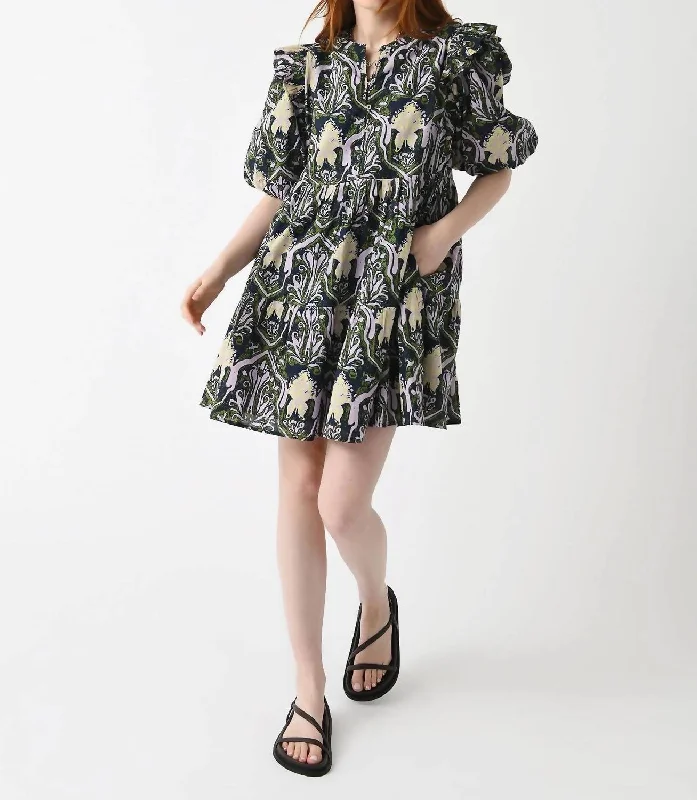 Timeless Elegant Camden Mini Dress In Casablanca Print