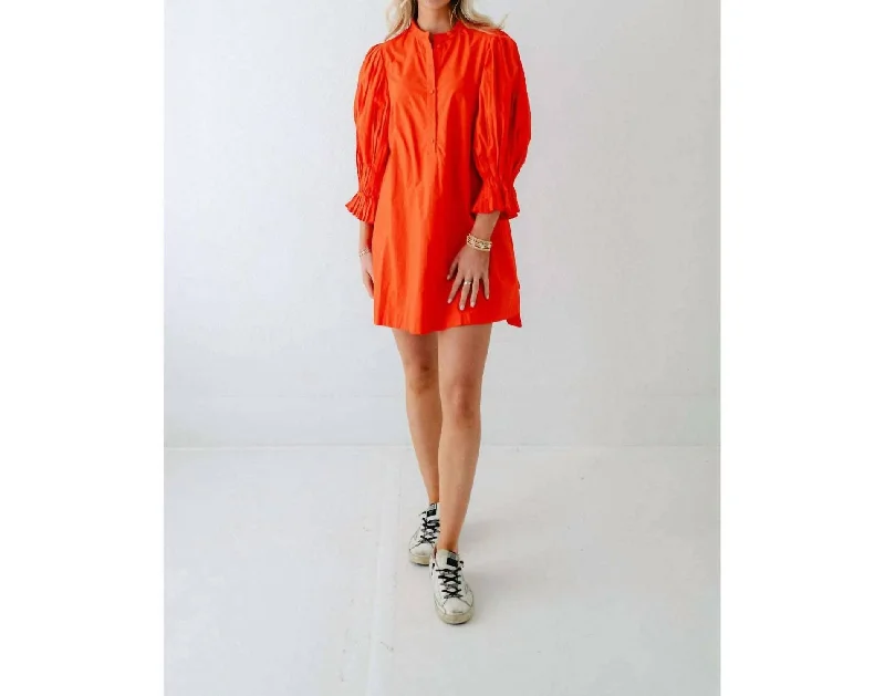 Fashion Forward Park Mini Dress In Orange