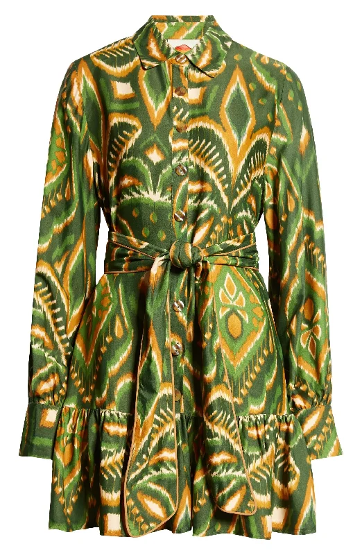 Fashion-Forward Outfits Farm Rio Women's Pineapple Ikat Green Mini Dress