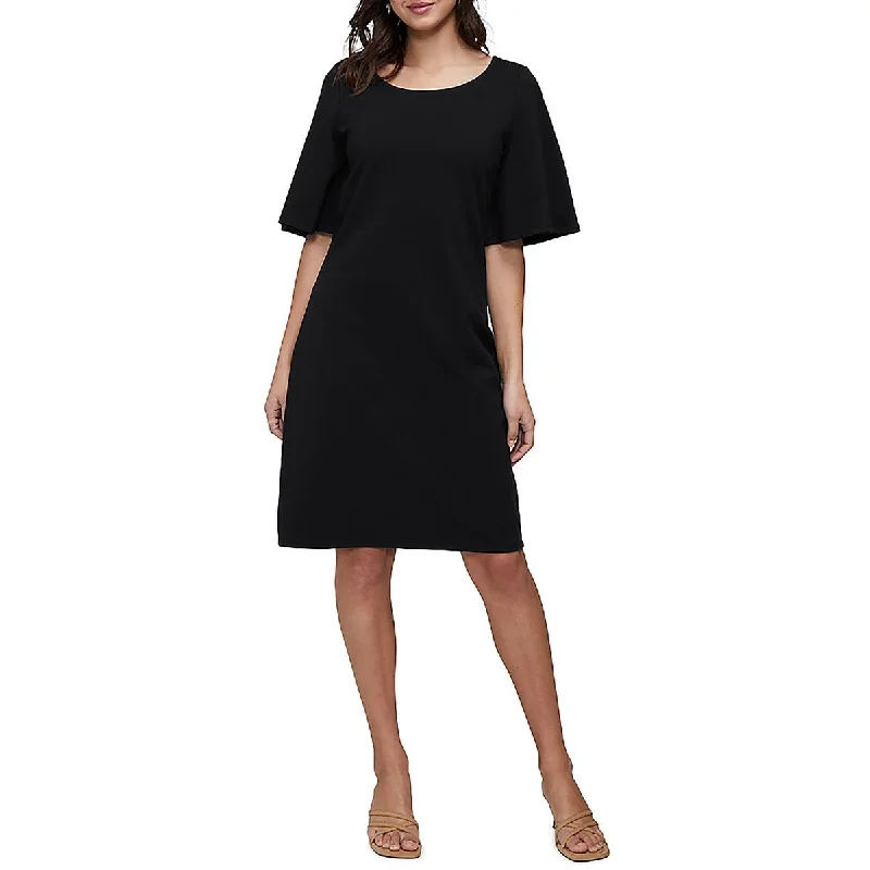 Classic Appeal Womens Above Knee Boat Neck Mini Dress