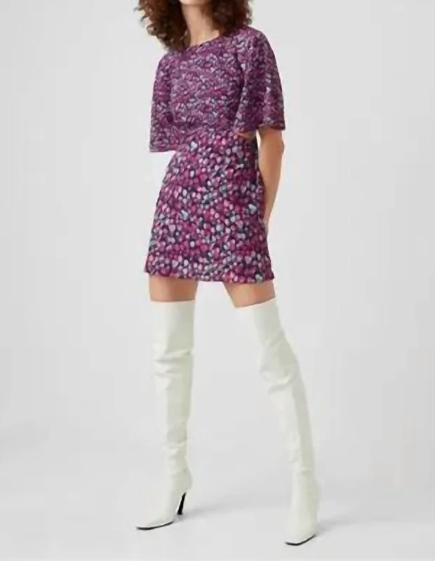 Limited-Time Offer Bethany Verona Mini Dress In Purple