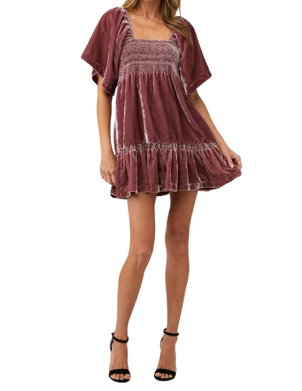 Summer Splash Sale Easy To Love Mini Dress In Dried Currant