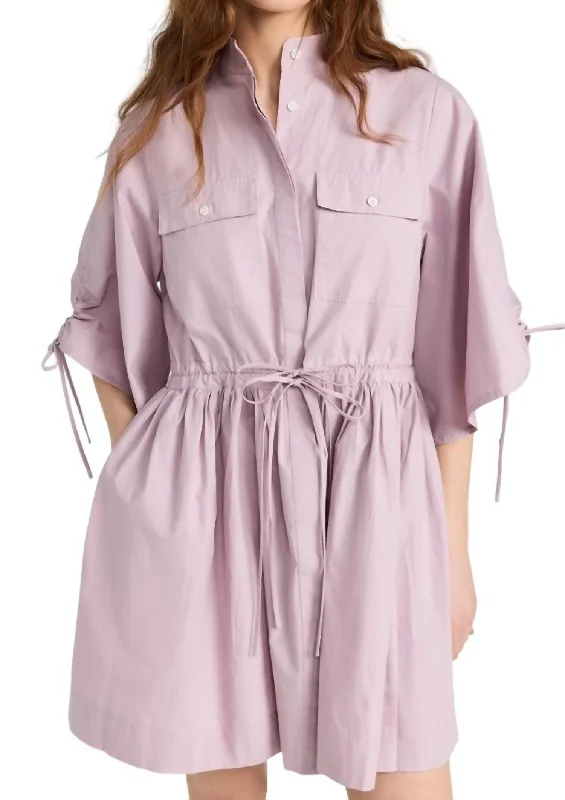 Hot Trends Hannah Mini Dress In Lilac