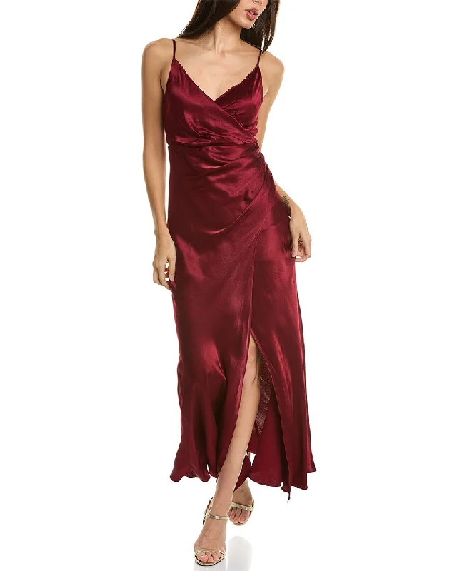 Fashion Sale Dress Forum Surplice Ruched Maxi Dress