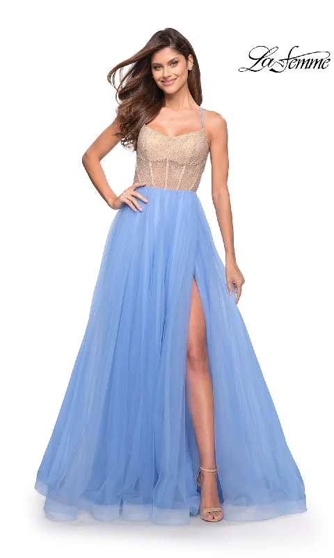 First Order Discount Pastel Tulle Fluffy Long Ball Gown by La Femme