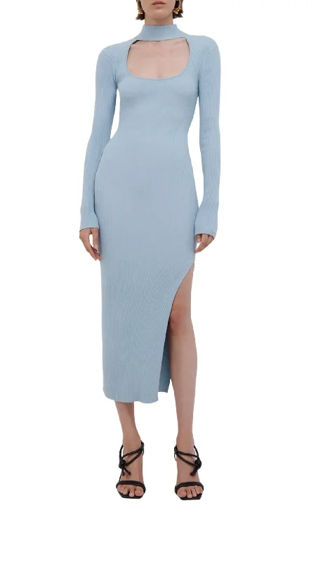 Seasonal Fashion Kenny Midi Dress In Ice