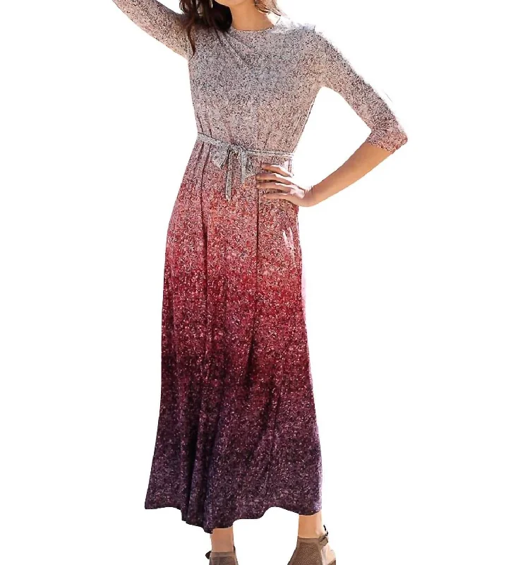 Fashion Forward Sequin Maxi Dress In Pink