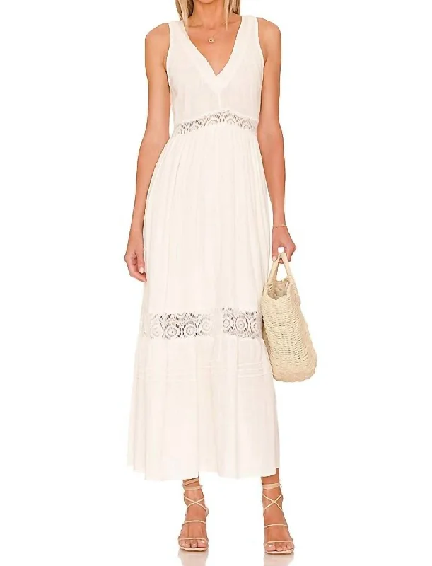 Holiday Sale Lace Maxi Dress In Muslin