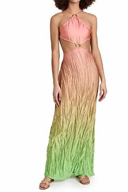 Exclusive Discount Sunset Maxi Dress In Multi