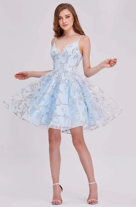 Affordable Women's Clothing Online J'Adore Dresses - J16081 Trailing Embroidered Blossom A-Line Dress