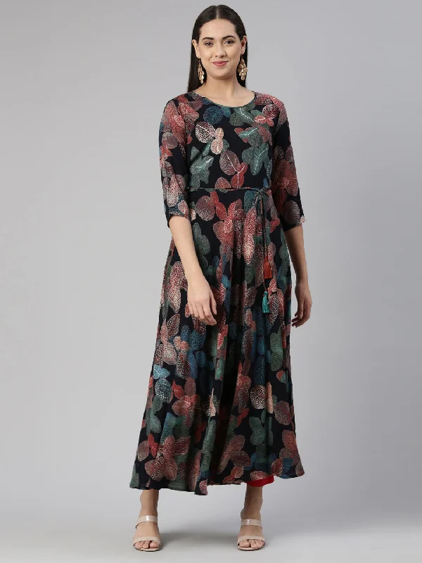 Wardrobe Refresh Neeru's Floral Ethnic Maxi Dress