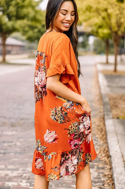 Lighten Up With Nordic Styles Good To You Sunset Orange Floral Dress