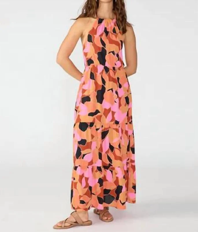 End Of Season Sale Women's Backless Maxi Dress In Solar Power