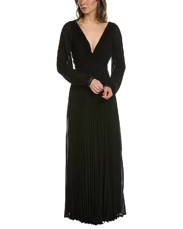 Stylish Savings Ungaro Dominic Pleated Maxi Dress