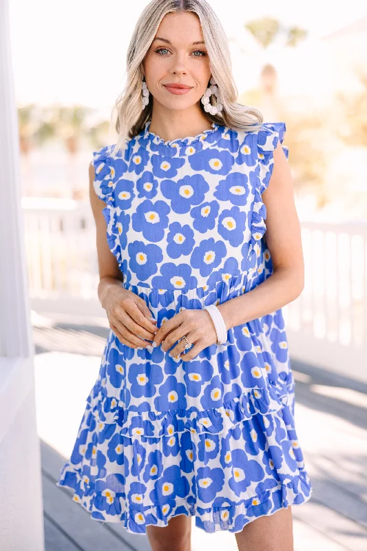 Trend Alert Find You Well Blue Floral Babydoll Dress