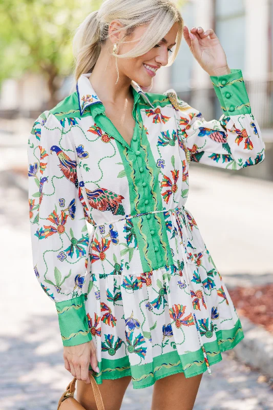 Wardrobe Upgrade More Than Enough Green Floral Dress