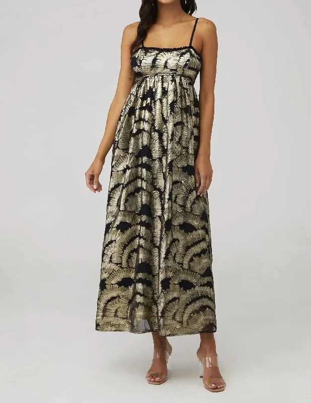 Seasonal Fashion Tara Maxi Dress In Anthracite