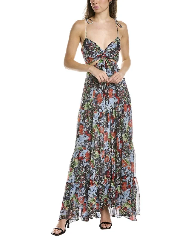 Buy More, Save More Cinq a Sept Riki Silk Maxi Dress