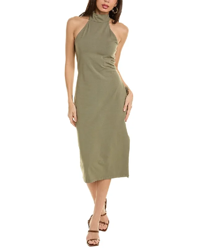 Exclusive Sale Monrow Mock Halter Midi Dress