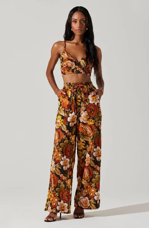 Celebrate With Big Savings Femi Floral Wide Leg Pants