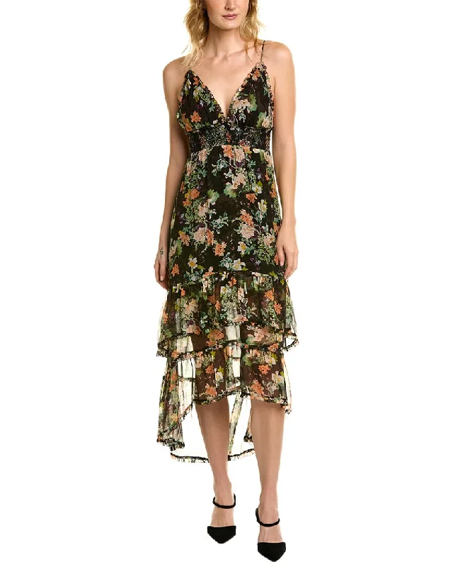 Wardrobe Essentials alice + olivia Imogene Silk Maxi Dress