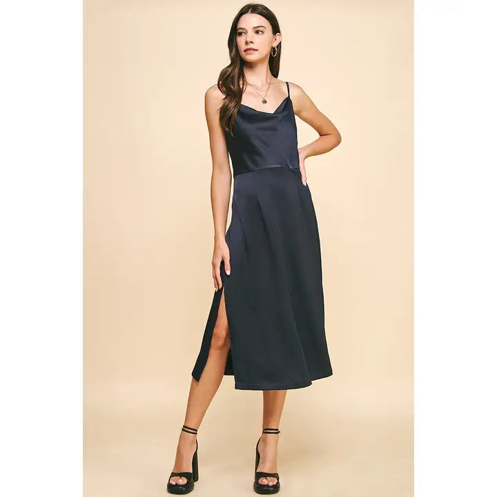 Fashion For Every Occasion SATIN MIDI DRESS