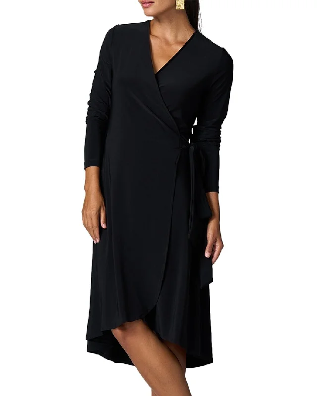 Fashion Forward Franne Golde Essential Wrap Midi Dress