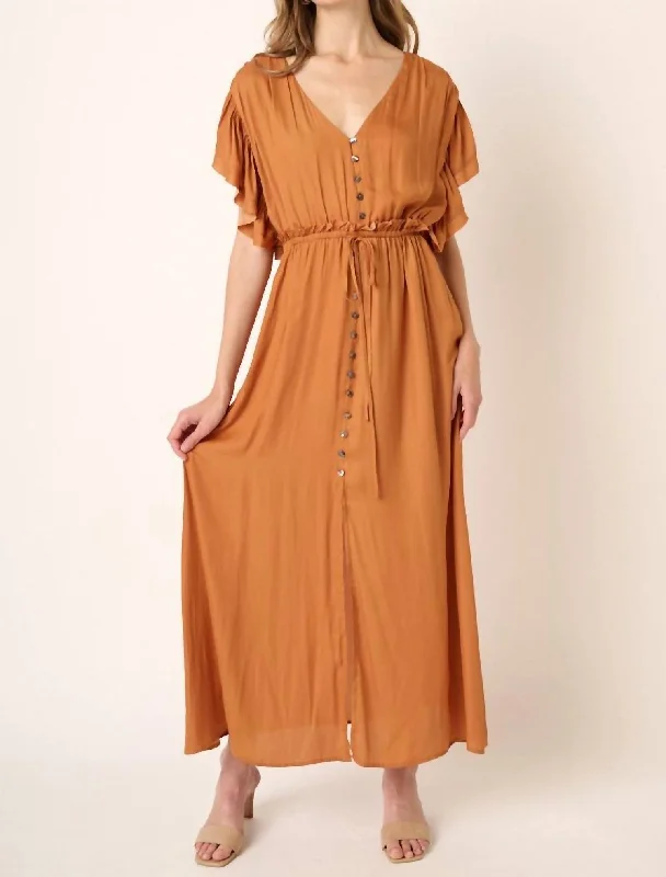 Stylish Savings Sarah Maxi Dress In Ginger