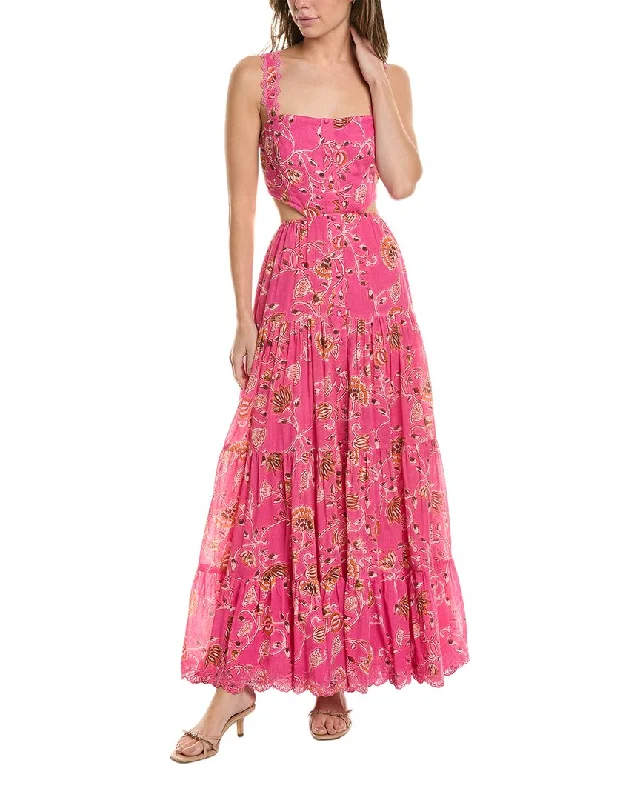 Stylish Looks Hemant & Nandita Cutout Waist Maxi Dress