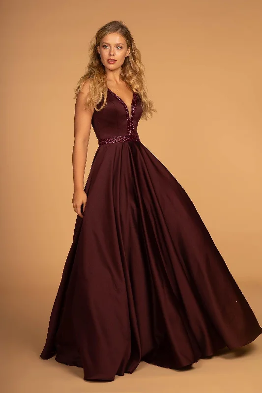 Fashion Sale Long Sleeveless Prom Formal Ball Gown