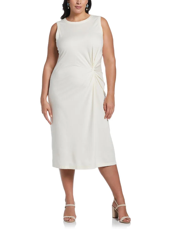 Clearance Event Plus Womens Ponte Long Midi Dress