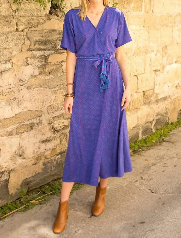 Last Chance Sale Bar Harbor Tassel Maxi Dress In Purple