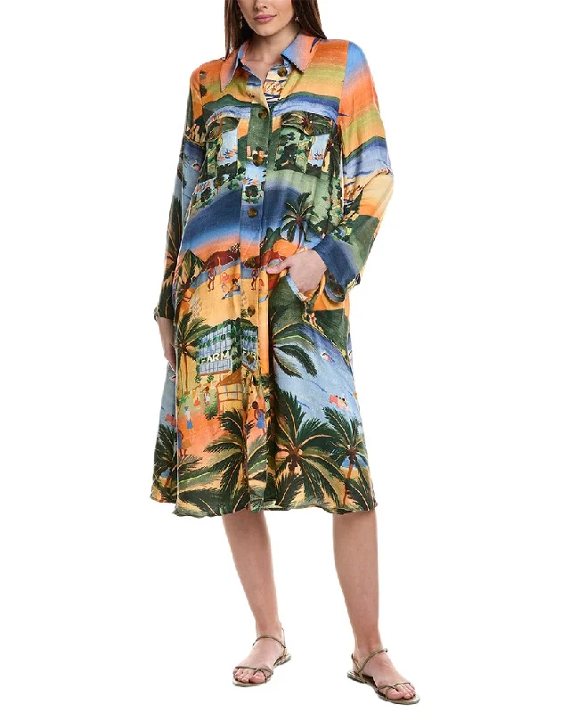 Big Savings On Rustic Countryside Styles FARM Rio Carioca Midi Dress