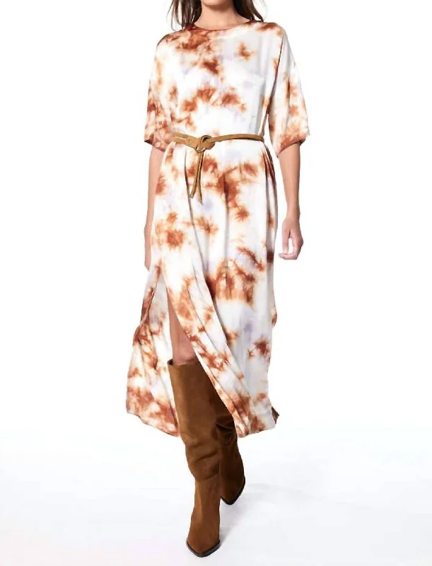 Buy More, Save More Quin Tshirt Maxi Dress In Cosmic Thistle