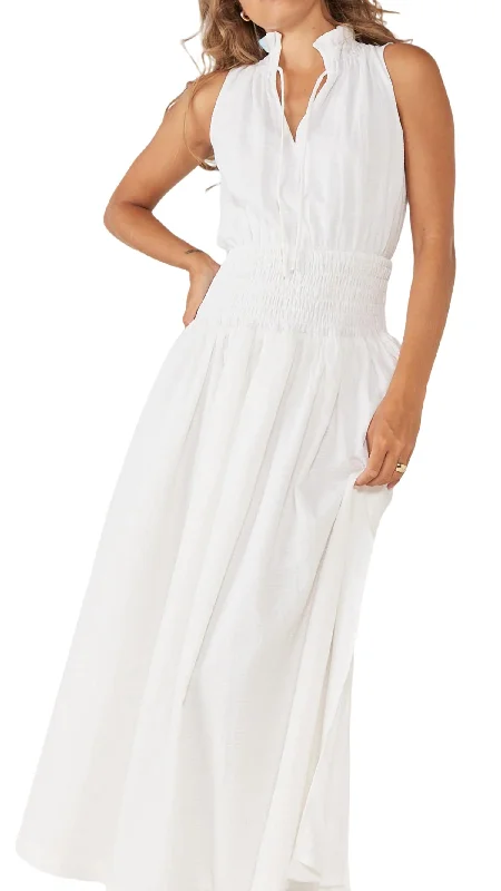 Big Savings Assure Midi Dress In White