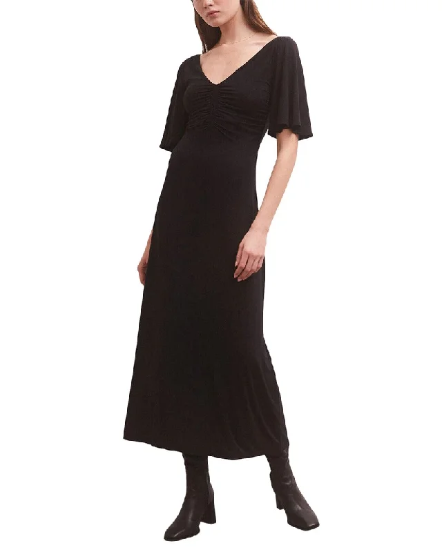 Clearance Event Z SUPPLY Kara Flutter Sleeve Midi Dress