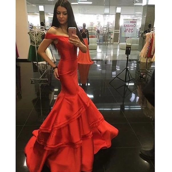 Save Big Sexy Red Mermaid Backless Prom Dress Formal Dress Evening Dress Party Prom Gowns Y1443