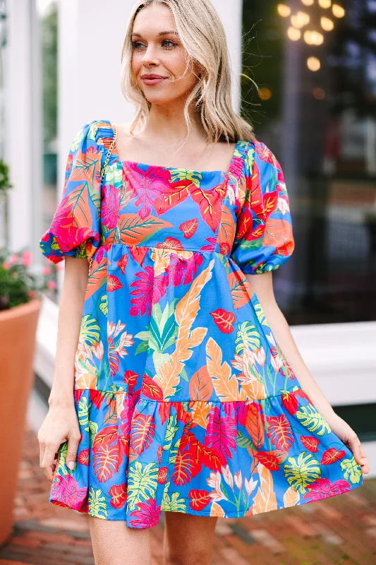 Update With Cottagecore Styles Ready To Go Blue Floral Dress