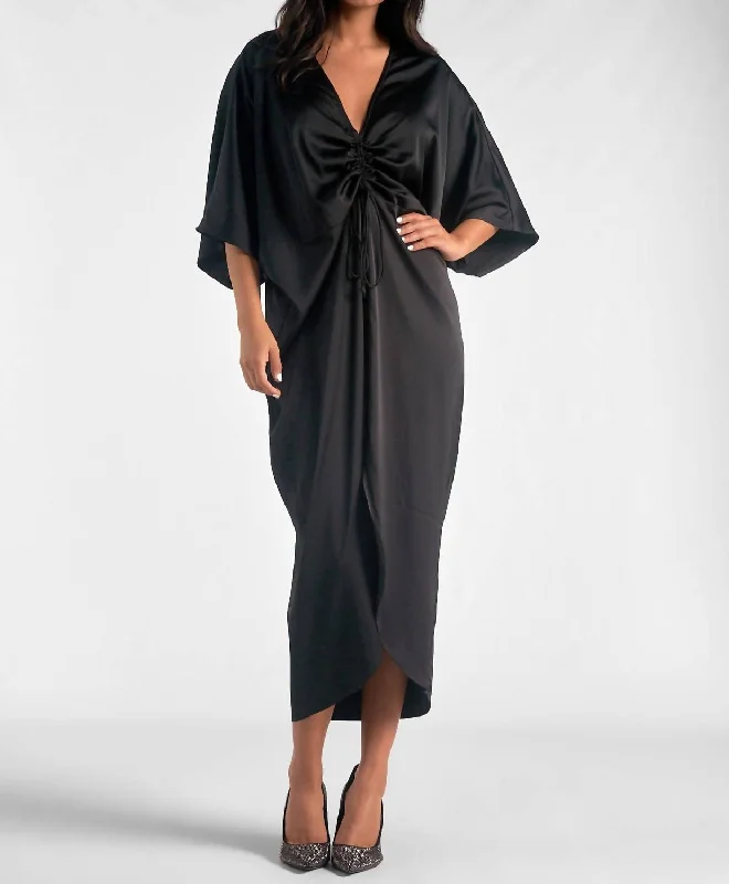 Exclusive Sale Maude Midi Dress In Black