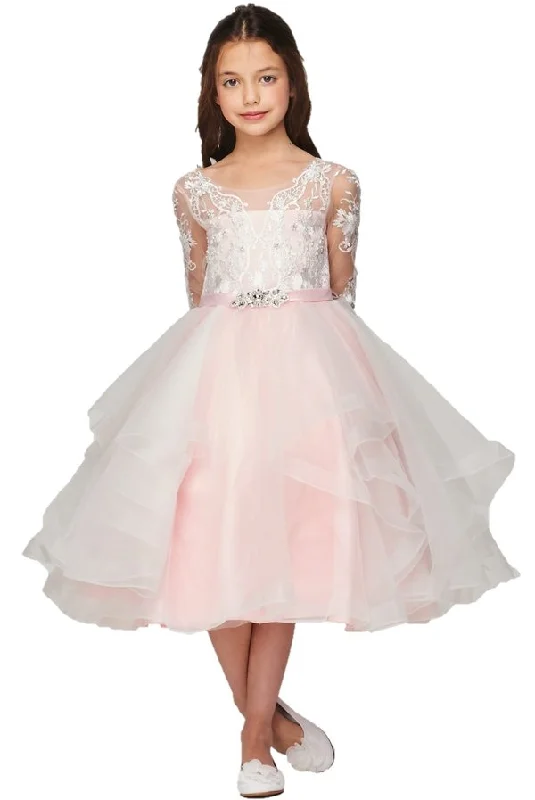 Buy More, Save More Satin Soft Tulle Flower Girl Dress by Cinderella Couture USA AS5075