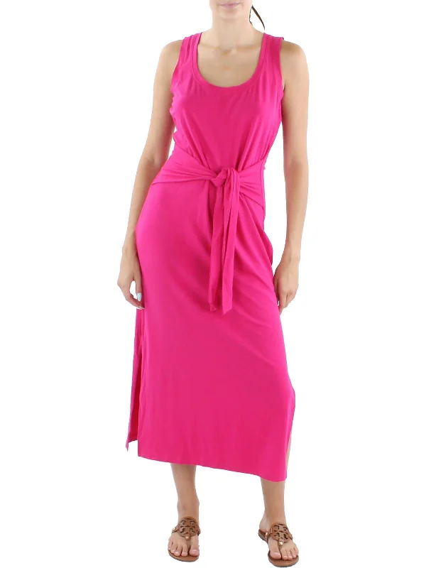 Fashion Sale Womens Tie-Front Long Maxi Dress