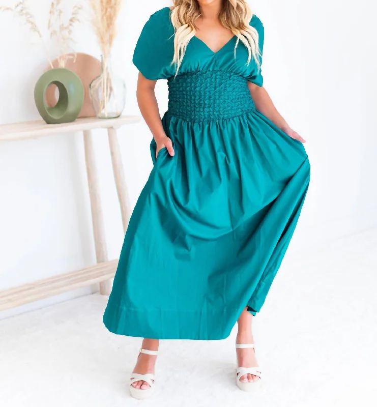 Best-Sellers Count Your Blessings Maxi Dress In Hunter Green