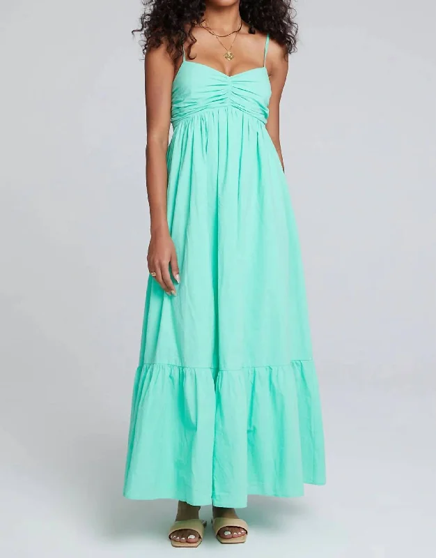 Seasonal Sale Under The Sea Maxi Dress In Sea Green