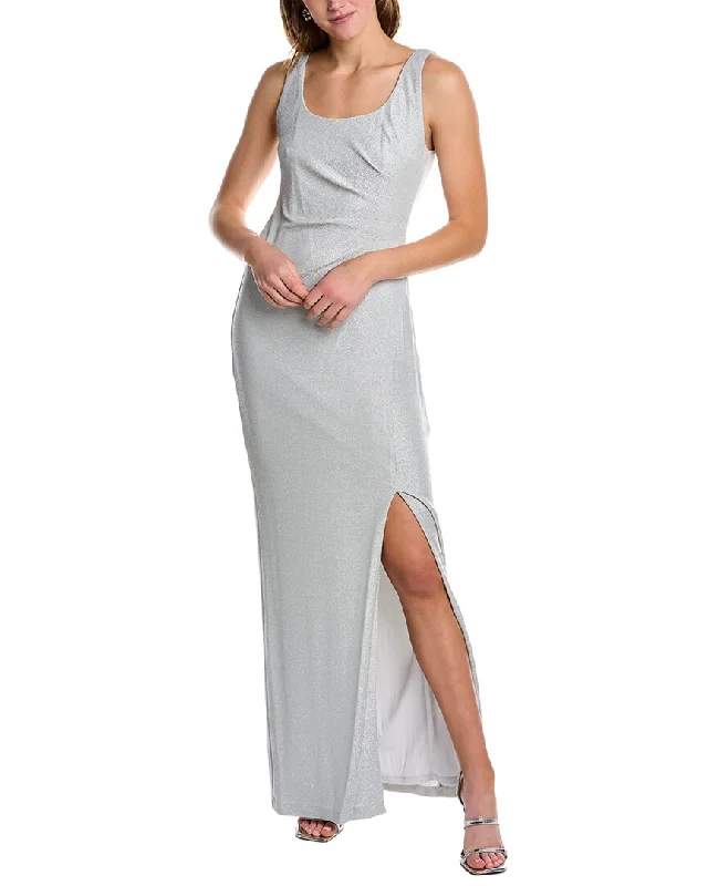 Fashion Forward Adrianna Papell Shimmering Maxi Dress