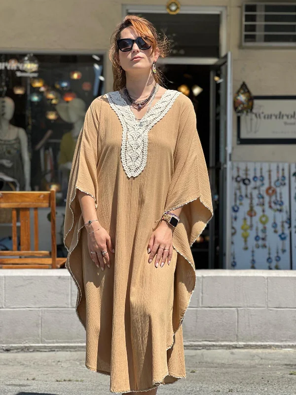 Clothing Online Beige Kaftan Dress