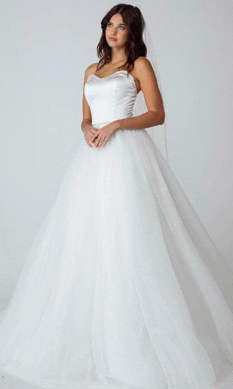 Special Occasion Wear Eureka Fashion - 9515 Sweetheart Satin A-Line Bridal Gown