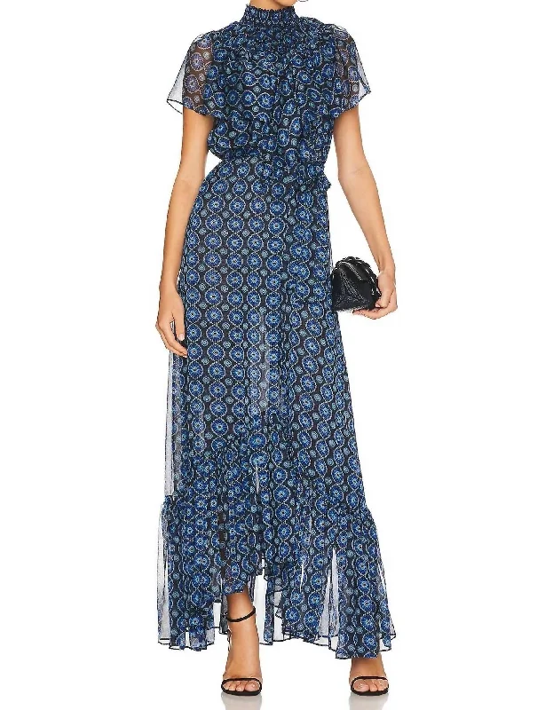 Elevate Your Wardrobe Capulet Maxi Dress In Valencia Tile